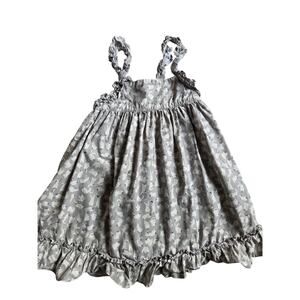 Maison Me Grey Bunny Print Dress